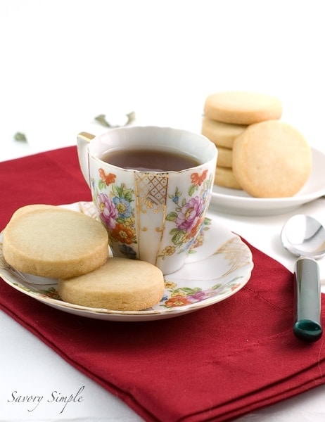 Rose and Orange Blossom Shortbread Cookies - Savory Simple Rose and Orange Blossom Shortbread Cookies - Savory Simple