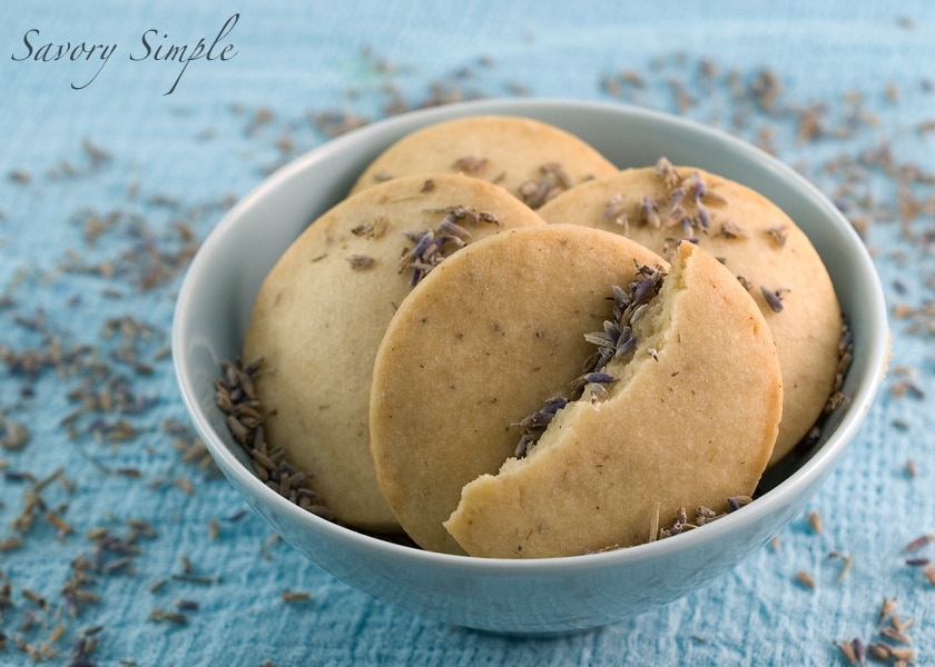 Lavender Shortbread Cookies - Savory Simple