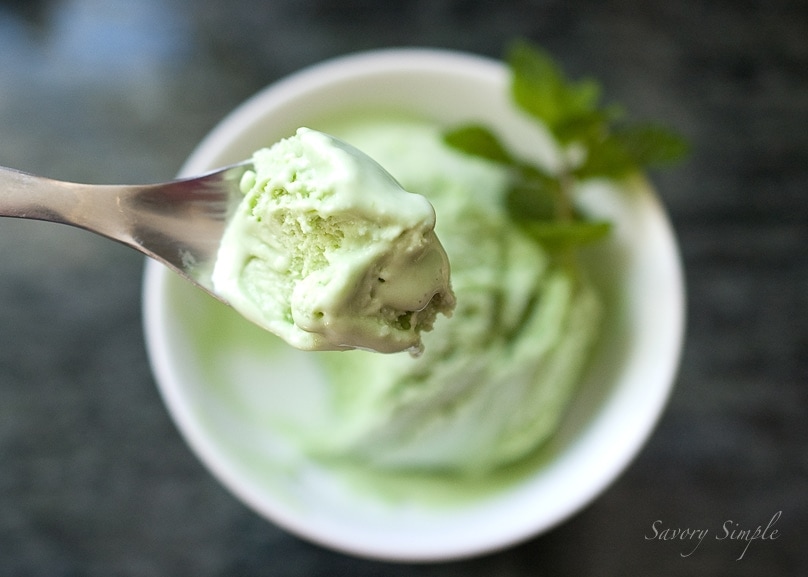 Basil Mint Ice Cream