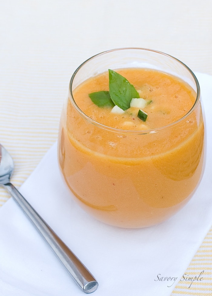 Peach Gazpacho ~ Savory Simple Peach Gazpacho ~ Savory Simple