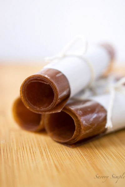Cinnamon Apple Fruit Leather ~ Savory Simple
