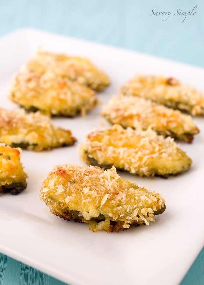 Baked Jalapeno Poppers ~ Savory Simple Baked Jalapeno Poppers ~ Savory Simple