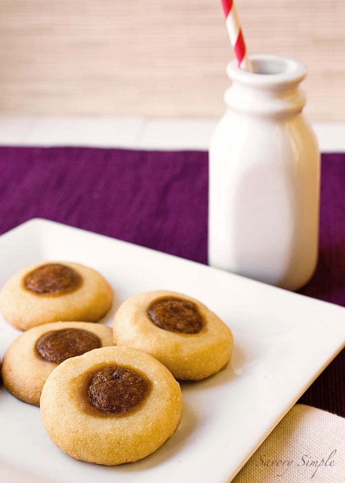 Biscoff Thumbprint Cookies ~ Savory Simple
