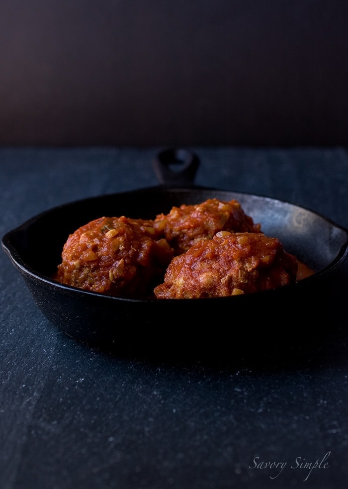 Slow Cooker Meatballs and Marinara ~ Savory Simple Slow Cooker Meatballs and Marinara ~ Savory Simple