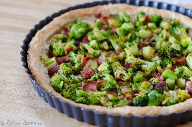 Cheesy Broccoli Bacon Quiche