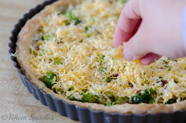 Cheesy Broccoli Bacon Quiche