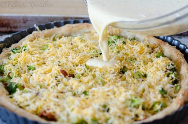 Cheesy Broccoli Bacon Quiche