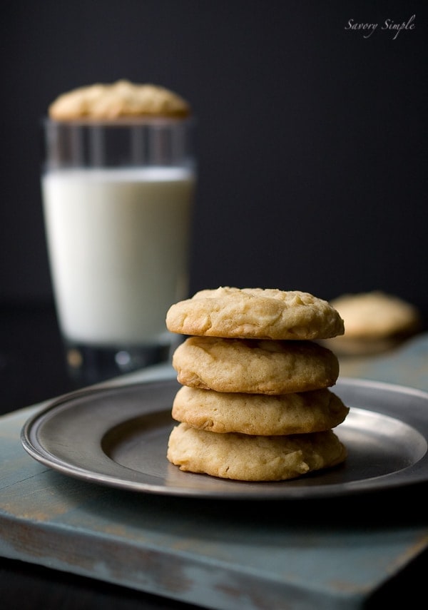Irish cream white chocolate chip cookies ~ Savory Simple ~ www.savorysimple.net #recipe Irish cream white chocolate chip cookies ~ Savory Simple ~ www.savorysimple.net #recipe