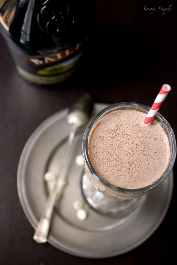 Nutella Irish Cream Milkshake ~ Savory Simple ~ www.savorysimple.net