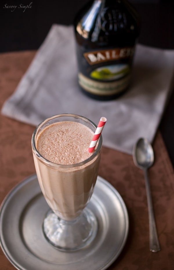 Nutella Irish Cream Milkshake ~ Savory Simple ~ www.savorysimple.net