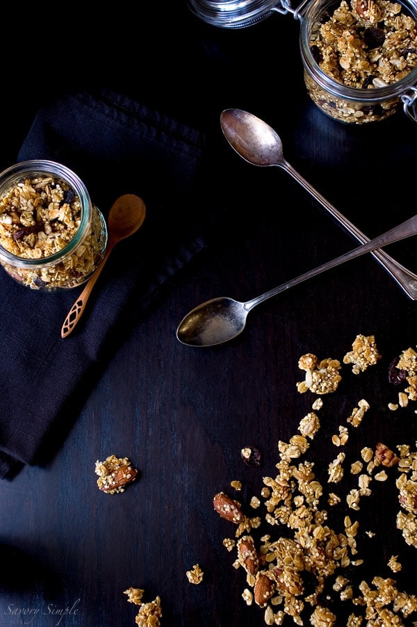 Quinoa Granola ~ Savory Simple ~ www.savorysimple.net Quinoa Granola ~ Savory Simple ~ www.savorysimple.net