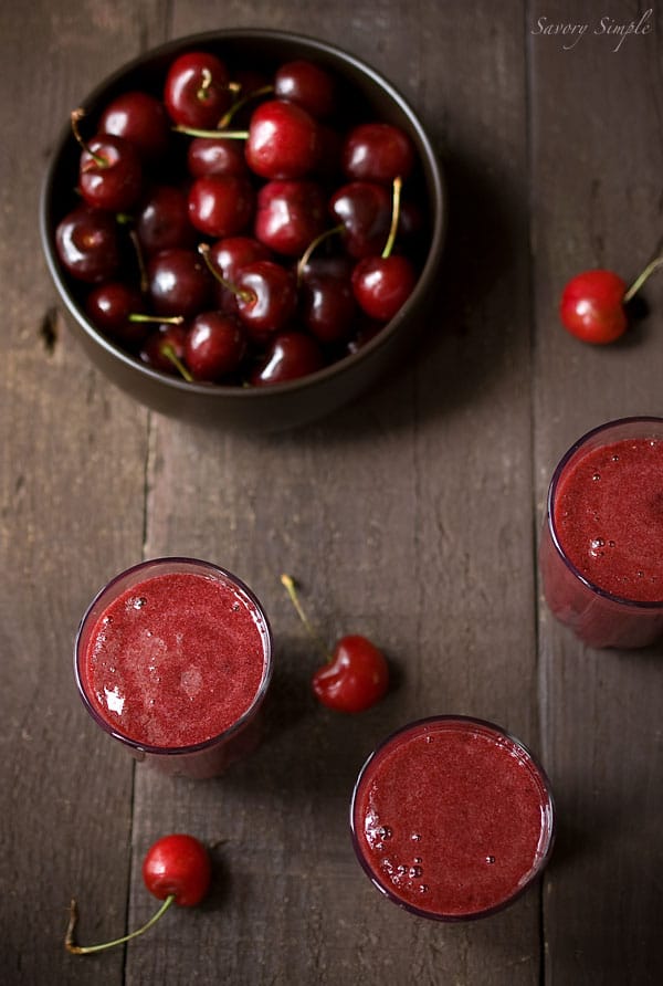 Cherry Gazpacho ~ Healthy Soup Recipe ~ Savory Simple