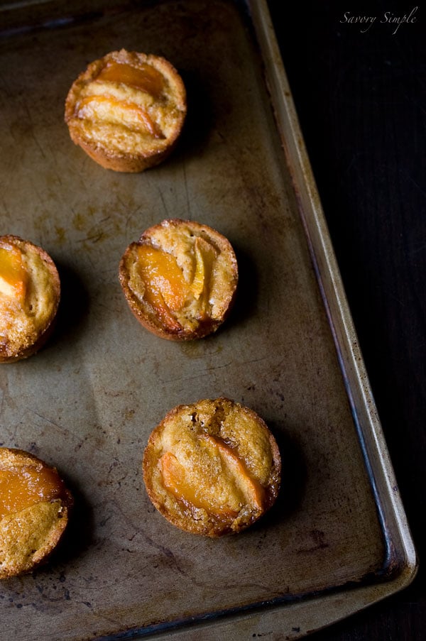 Peach Buttermilk Mini Cakes Recipe ~ Summer Dessert ~ Savory Simple Peach Buttermilk Mini Cakes Recipe ~ Summer Dessert ~ Savory Simple