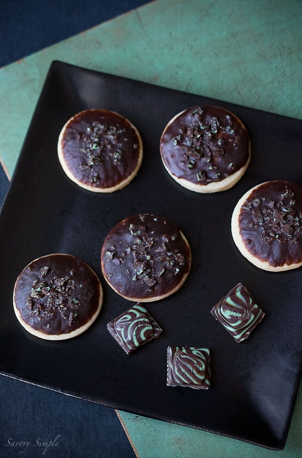 Mint Chocolate Shortbread Cookies - Savory Simple Mint Chocolate Shortbread Cookies - Savory Simple