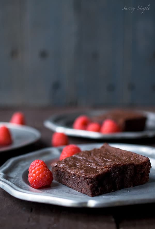 Dark Chocolate Raspberry Brownies Recipe - Savory Simple Dark Chocolate Raspberry Brownies Recipe - Savory Simple