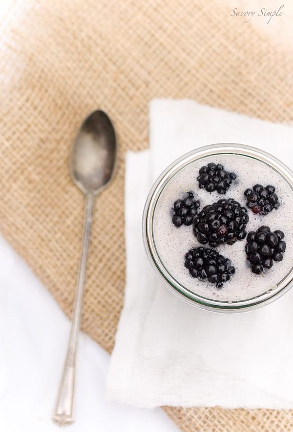 Blackberry Amaranth Porridge - Savory Simple