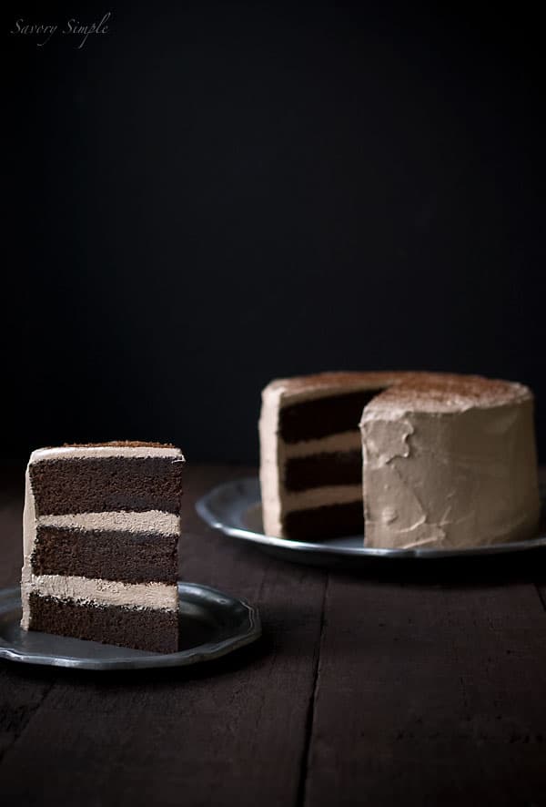 Chocolate Espresso Layer Cake - Savory Simple Chocolate Espresso Layer Cake - Savory Simple