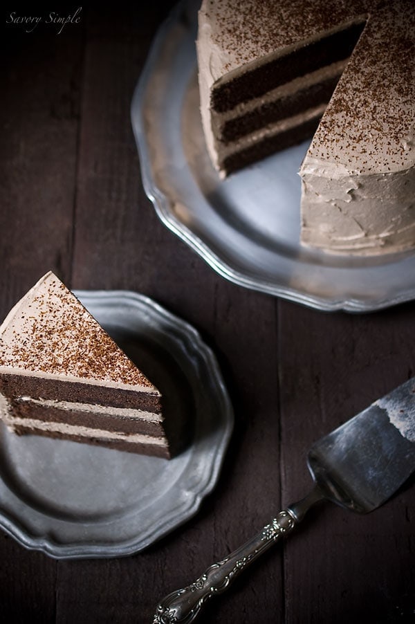 Chocolate Espresso Layer Cake - Savory Simple Chocolate Espresso Layer Cake - Savory Simple