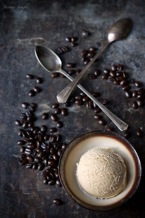 Espresso Coconut Ice Cream Recipe #vegan - Savory Simple