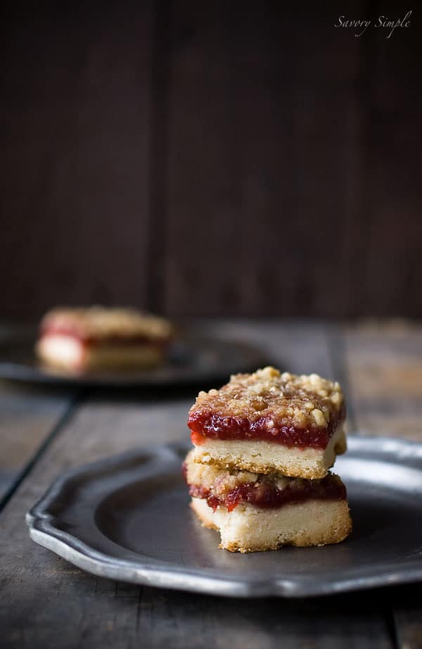 Strawberry Vanilla Jam Crumb Bars - Savory Simple Strawberry Vanilla Jam Crumb Bars - Savory Simple