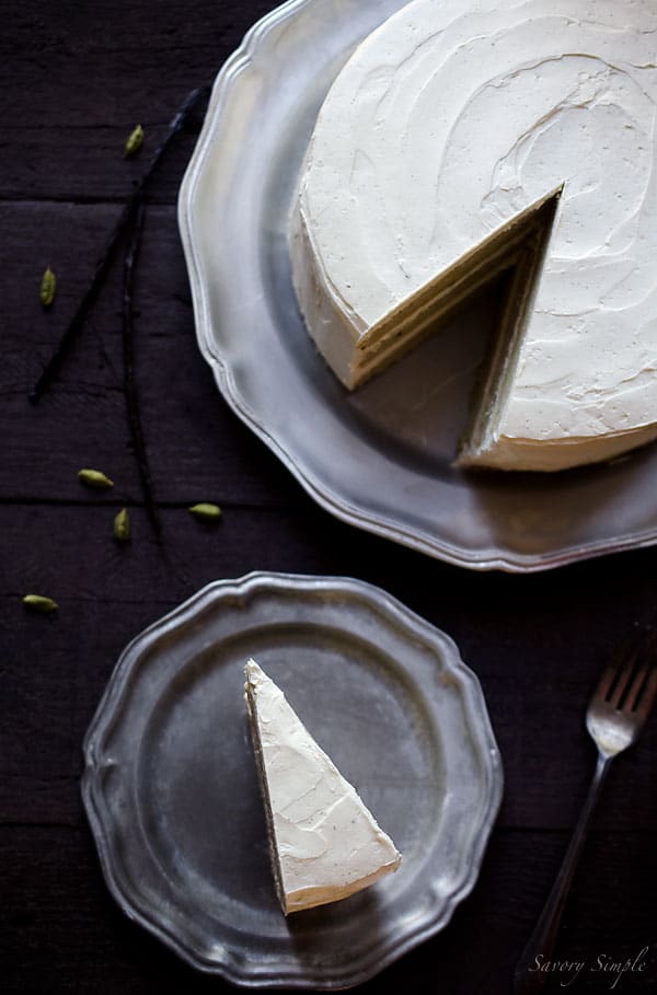 Cardamom Vanilla Bean Layer Cake - Savory Simple Cardamom Vanilla Bean Layer Cake - Savory Simple