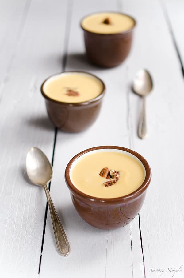 This Cream of Winter Squash Soup with Spicy Candied Pecans is rich, comforting and a perfect holiday appetizer. This Cream of Winter Squash Soup with Spicy Candied Pecans is rich, comforting and a perfect holiday appetizer.