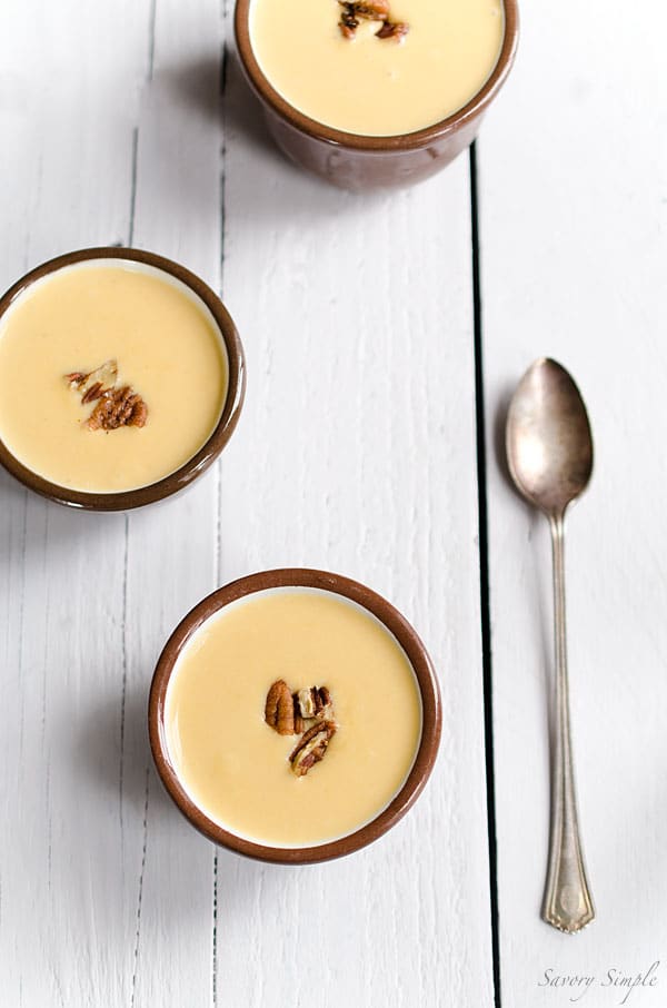 This Cream of Winter Squash Soup with Spicy Candied Pecans is rich, comforting and a perfect holiday appetizer. This Cream of Winter Squash Soup with Spicy Candied Pecans is rich, comforting and a perfect holiday appetizer.