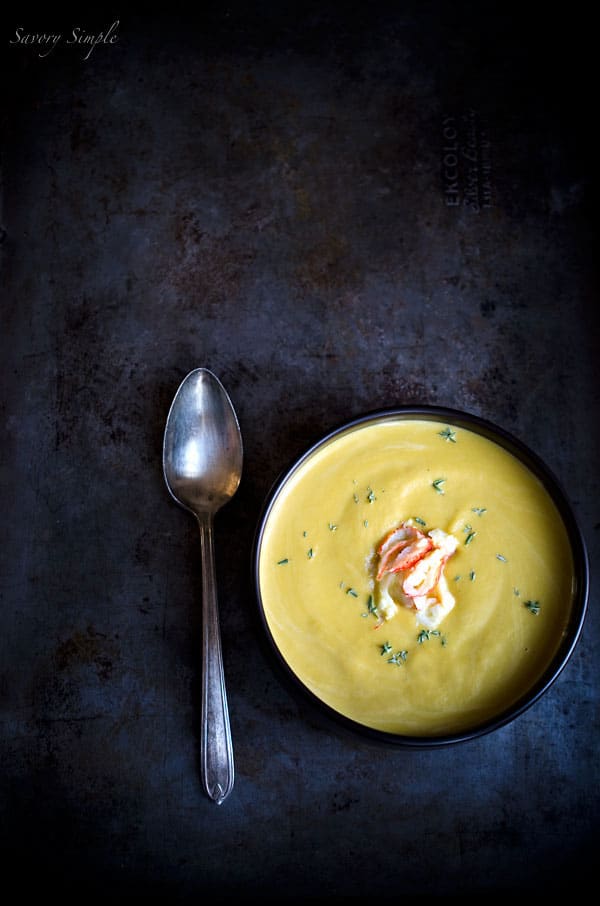 Butternut Lobster Bisque - a seasonal, gourmet soup that's easy to prepare at home! Butternut Lobster Bisque - a seasonal, gourmet soup that's easy to prepare at home!