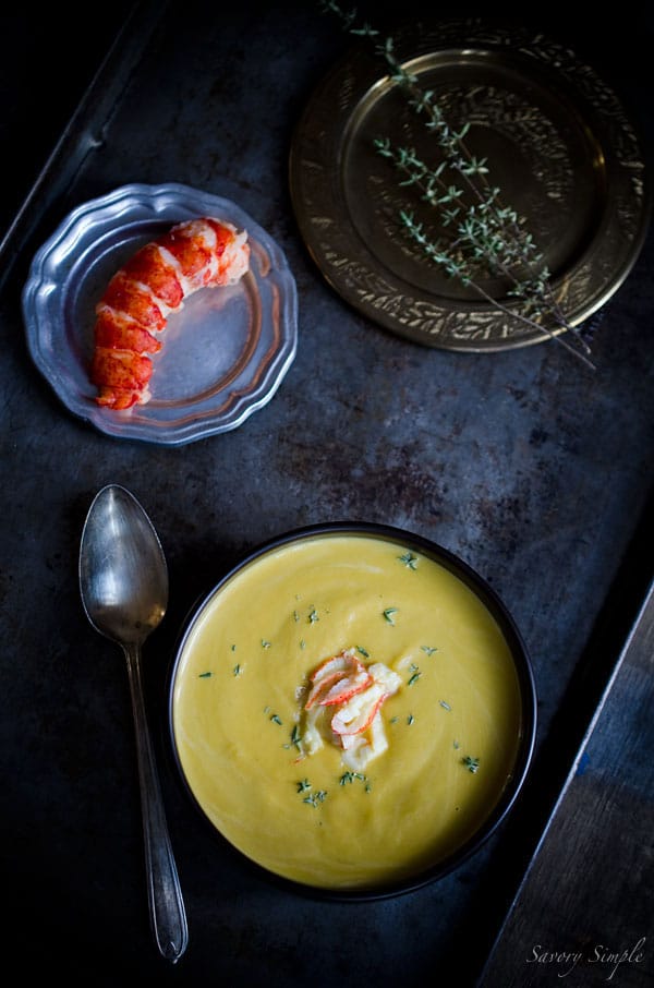 Butternut Lobster Bisque - a seasonal, gourmet soup that's easy to prepare at home! Butternut Lobster Bisque - a seasonal, gourmet soup that's easy to prepare at home!