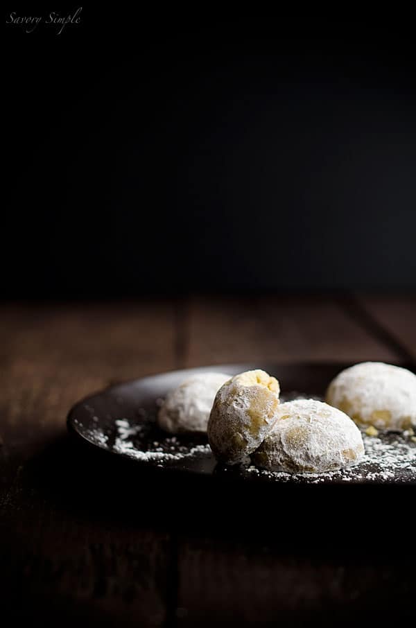 Chai Spiced Pistachio Snowdrop Cookies will add an exotic twist to your holiday parties! Chai Spiced Pistachio Snowdrop Cookies will add an exotic twist to your holiday parties!