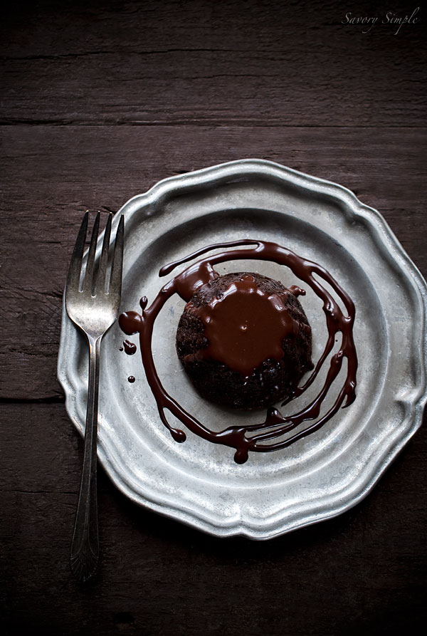 These Mini Dark Chocolate Chambord Bundt Cakes are so rich and velvety you'll only need a few bites to satisfy your sweet tooth! 