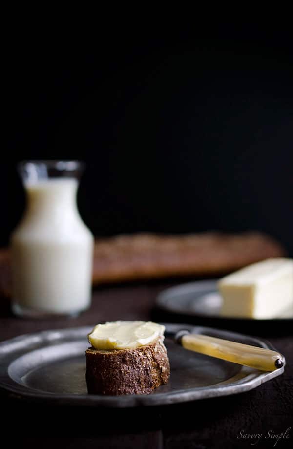 Homemade Cultured Butter has only 2 ingredients and is easy to make at home! Homemade Cultured Butter has only 2 ingredients and is easy to make at home!