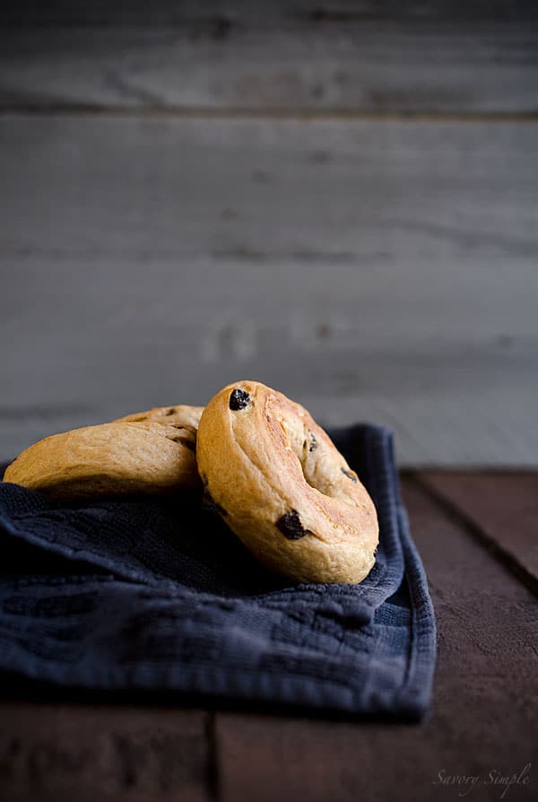 These are the best cinnamon raisin bagels you will ever make at home!
