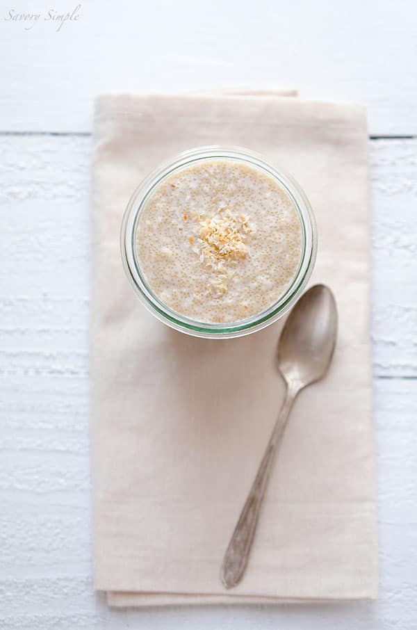 This Toasted Coconut Amaranth Porridge is a healthy, gluten free breakfast! 