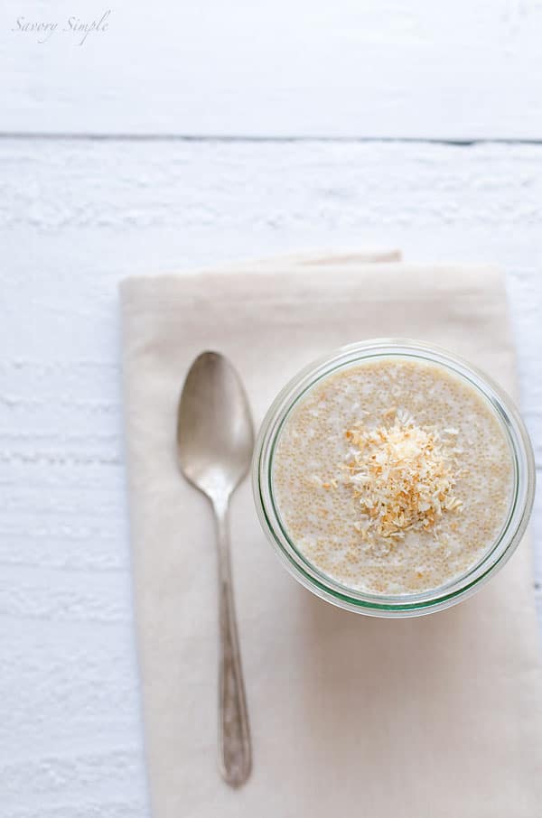 This Toasted Coconut Amaranth Porridge is a healthy, gluten free breakfast! 