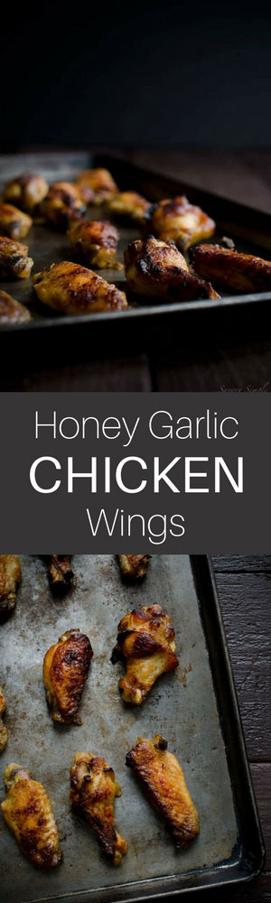 Honey Garlic Chicken Wings come together in no time and are super easy to prepare. The meat just falls off the bones! 