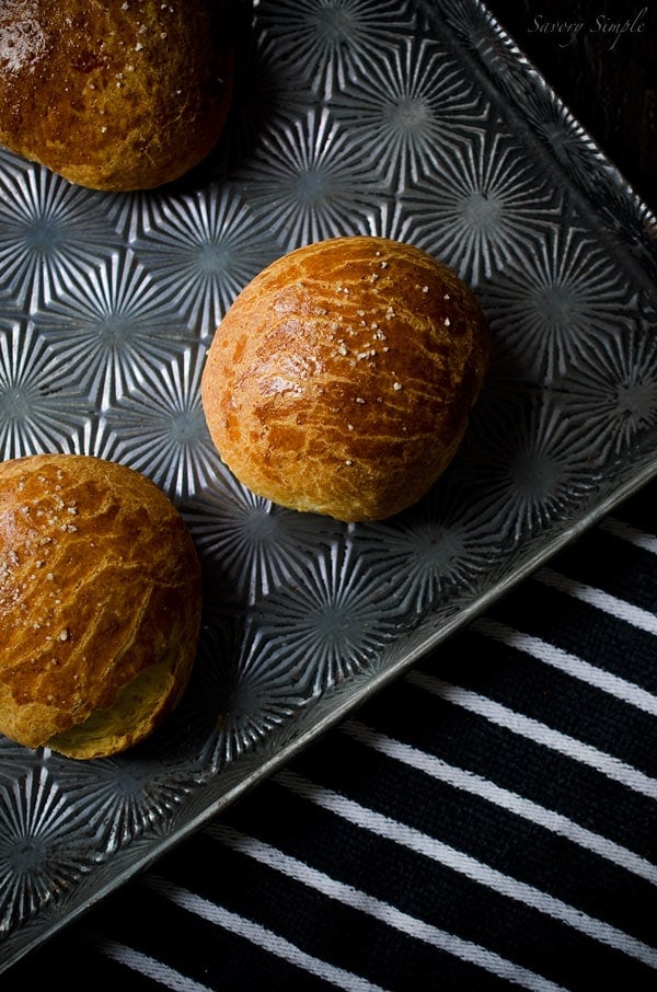 Use these Cheddar Brioche Buns for grilled cheese sandwiches or with cheeseburgers! They're also amazing dunked in stews or soups. Use these Cheddar Brioche Buns for grilled cheese sandwiches or with cheeseburgers! They're also amazing dunked in stews or soups.