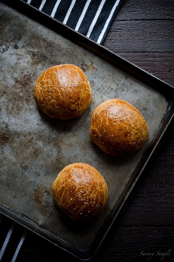 Use these Cheddar Brioche Buns for grilled cheese sandwiches or with cheeseburgers! They're also amazing dunked in stews or soups. Use these Cheddar Brioche Buns for grilled cheese sandwiches or with cheeseburgers! They're also amazing dunked in stews or soups.