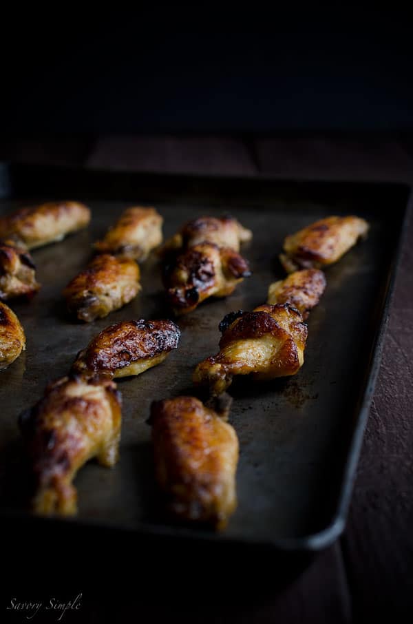 These 5 ingredient Honey Garlic Chicken Wings are perfect for dinner, lunch & parties! They're sticky, sweet and very easy to prepare.