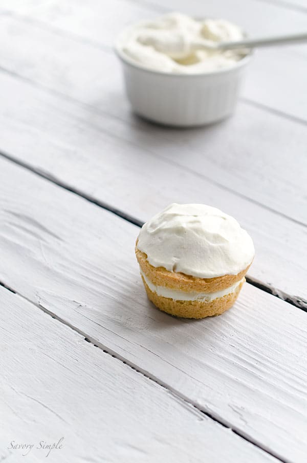 These mini Vanilla Cream Cakes are a soft, dense and perfectly portioned dessert. These mini Vanilla Cream Cakes are a soft, dense and perfectly portioned dessert.