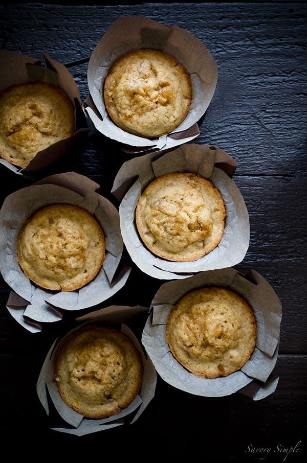 These Brown Butter Nectarine Muffins are incredibly moist and flavorful. They're perfect for Sunday brunch or as a quick snack! 