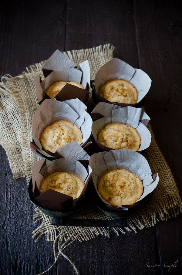 These Brown Butter Nectarine Muffins are incredibly moist and flavorful. They're perfect for Sunday brunch or as a quick snack! 
