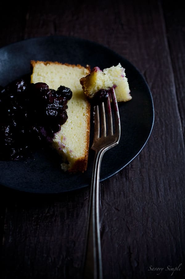 This Fromage Blanc Cake (aka yogurt cake) is similar in taste and consistency to pound cake but much easier to prepare! Berry compote adds a seasonal touch.