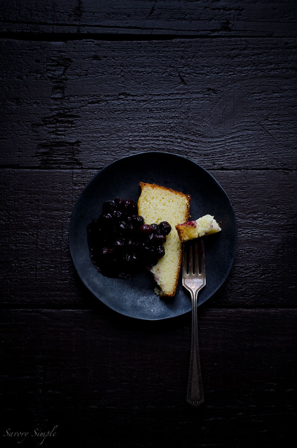 This Fromage Blanc Cake (aka yogurt cake) is similar in taste and consistency to pound cake but much easier to prepare! Berry compote adds a seasonal touch.