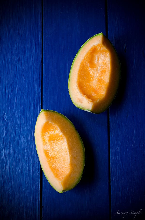 This Cantaloupe Gazpacho is a seasonal, sweet and savory chilled soup. Try serving it in a pitcher at summer parties!