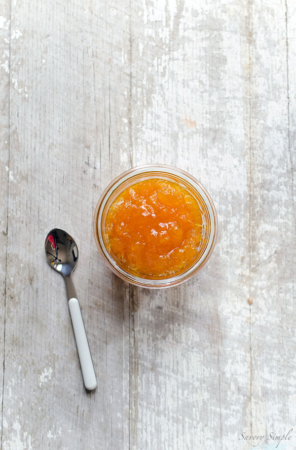 Orange Grand Marnier Skillet Jam is sweet and chunky with just a hint of booze.