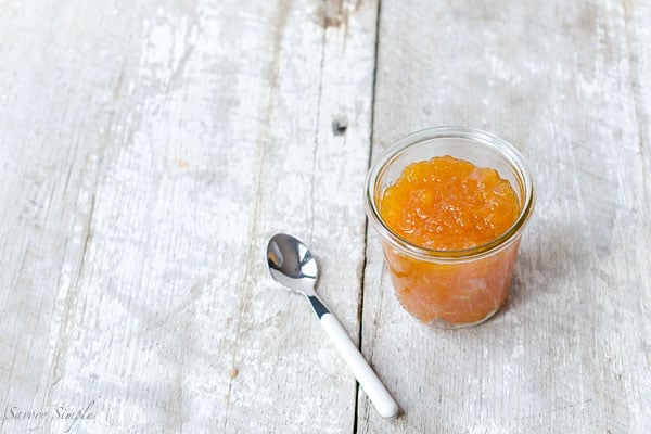 Orange Grand Marnier Skillet Jam is sweet and chunky with just a hint of booze.