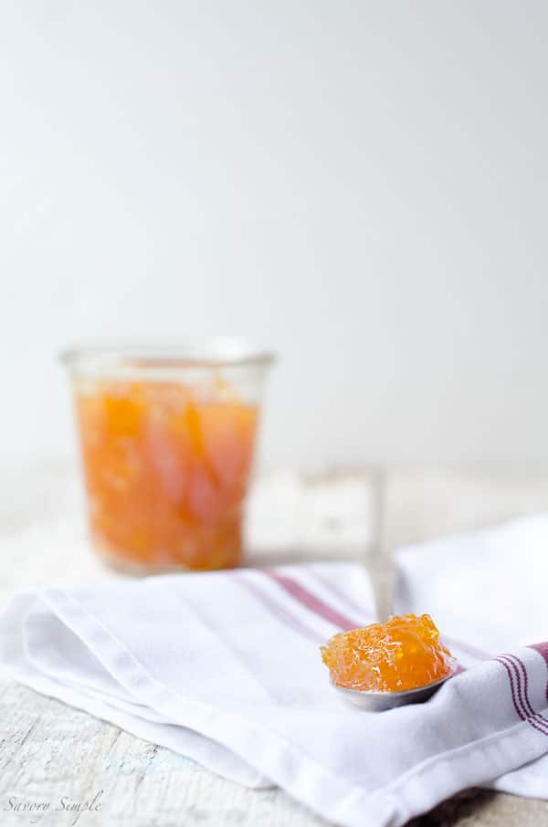 Orange Grand Marnier Skillet Jam is sweet and chunky with just a hint of booze.
