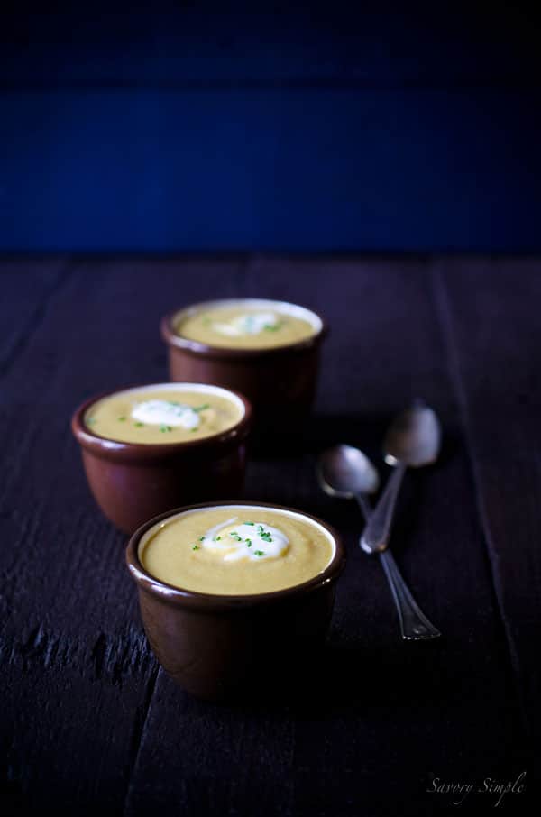 This healthy summer corn soup is incredibly rich without using any butter or cream! It's the best corn soup you'll ever make at home.