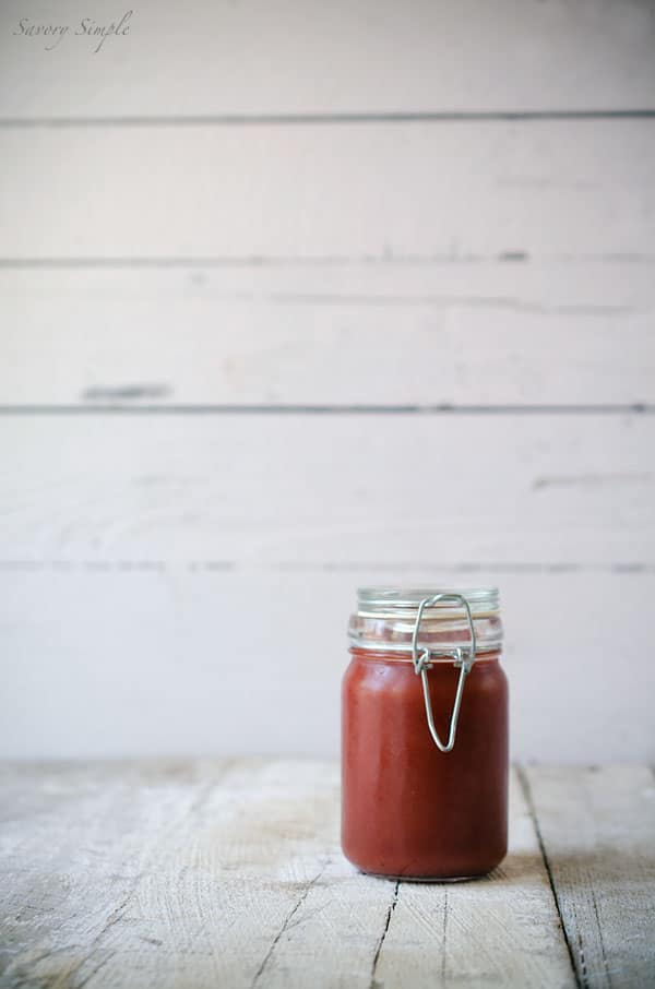 Homemade small batch plum butter has no refined sugar and is easy to prepare at home!